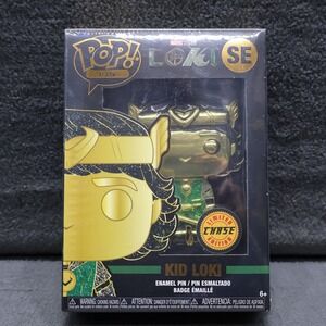 Funko Pop! Pin Marvel Loki Kid Loki SE LE Chase Edition Enamel Pin NEW